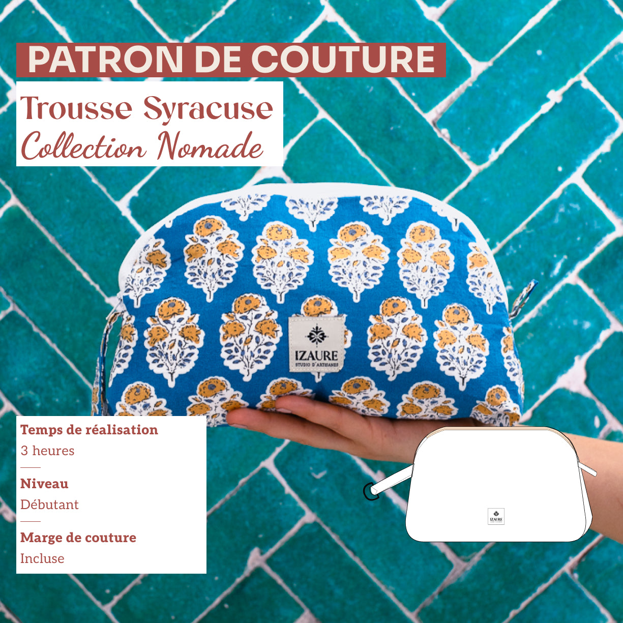 Trousse Syracuse, patron de couture